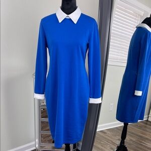 Shein Blue Long Sleeve Dress Ladies Size S